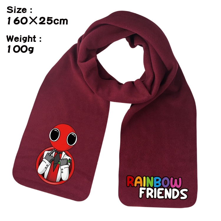 Rainbow friends Anime fleece scarf bib 160X25CM 