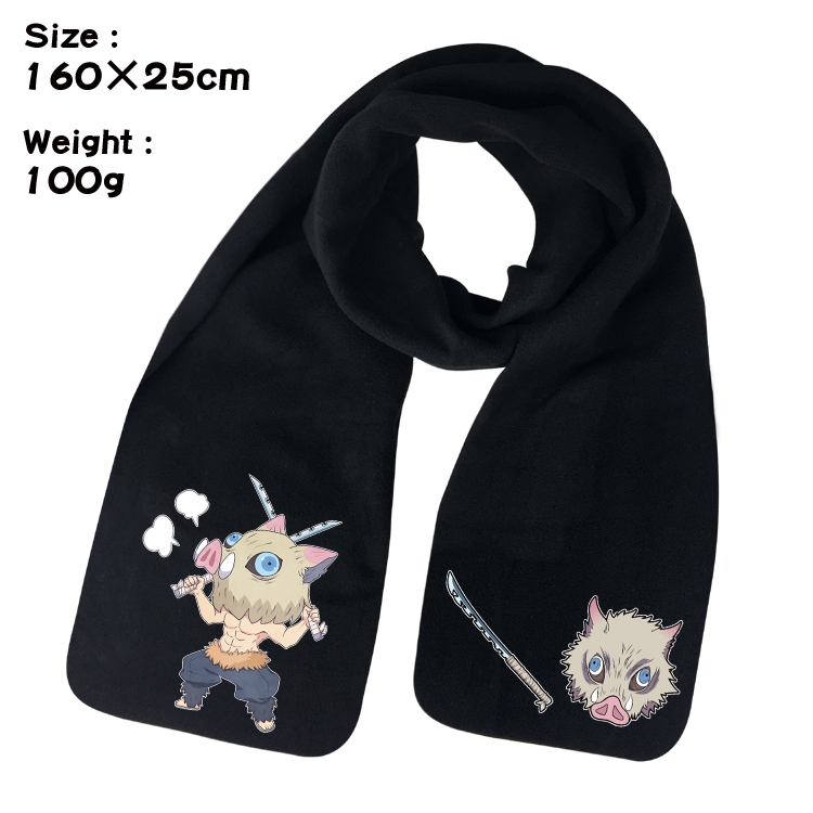 Demon Slayer Kimets Anime fleece scarf bib 160X25CM 