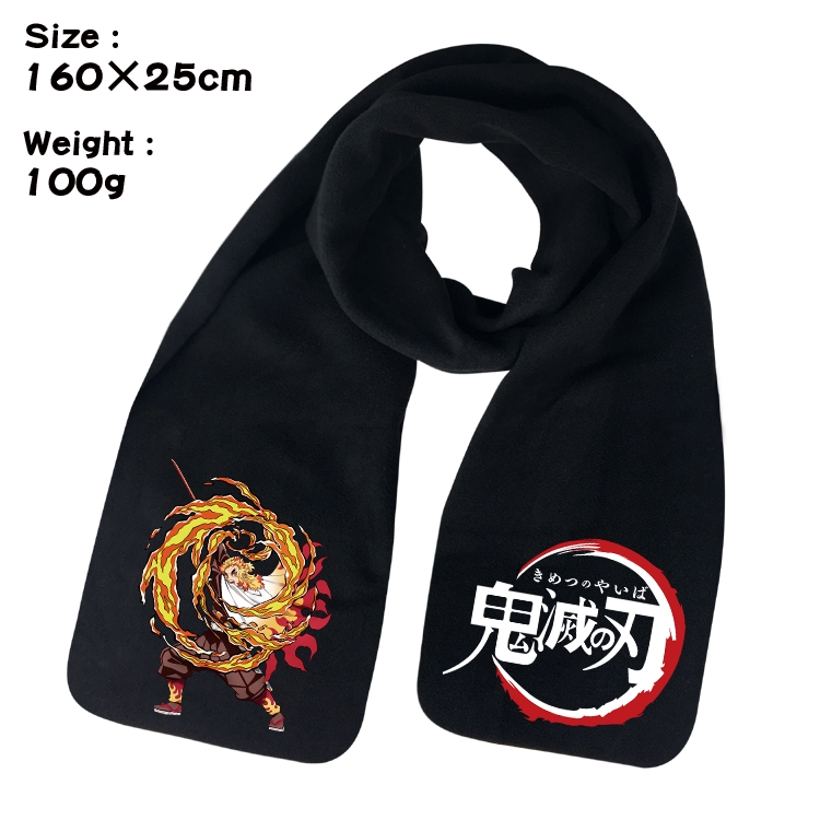 Demon Slayer Kimets Anime fleece scarf bib 160X25CM 