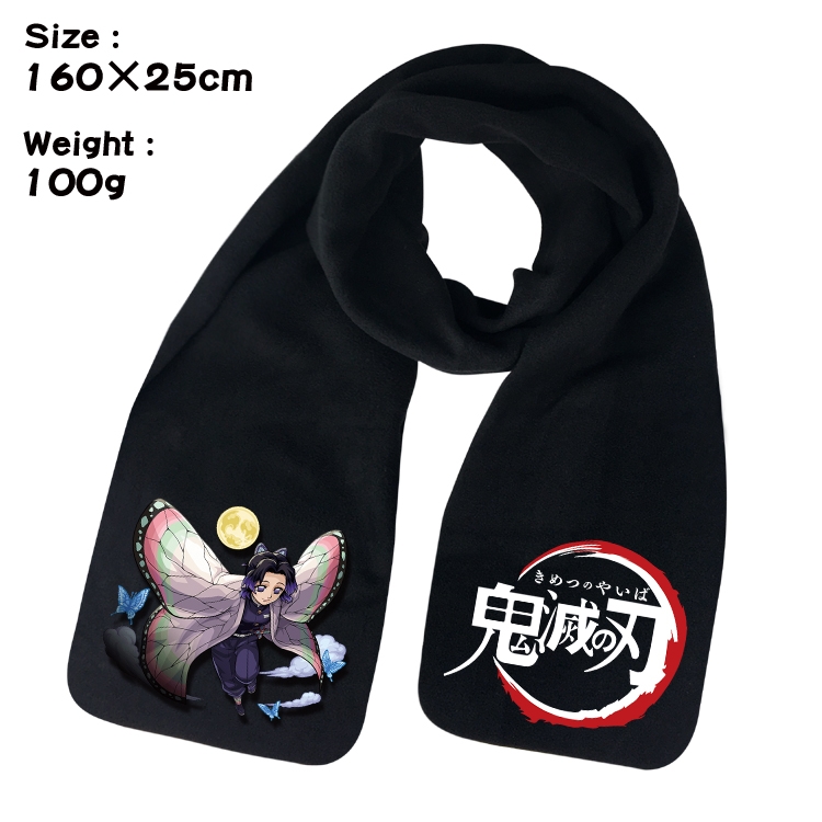 Demon Slayer Kimets Anime fleece scarf bib 160X25CM