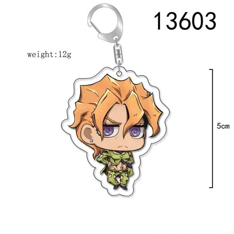 JoJos Bizarre Adventure Anime Acrylic Keychain Charm price for 5 pcs 13603