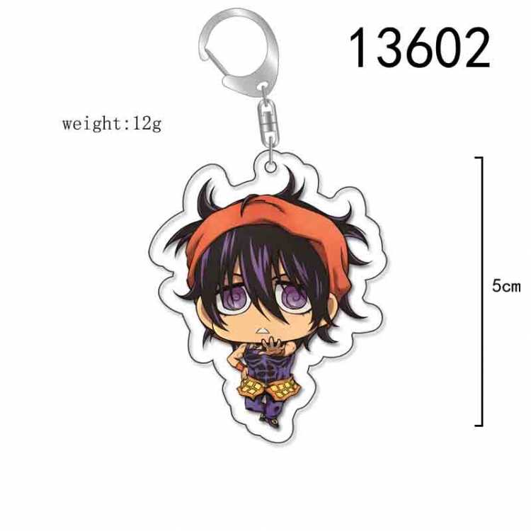 JoJos Bizarre Adventure Anime Acrylic Keychain Charm price for 5 pcs 13602