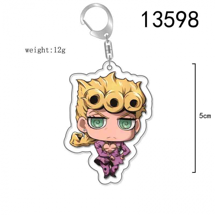 JoJos Bizarre Adventure Anime Acrylic Keychain Charm price for 5 pcs 13598