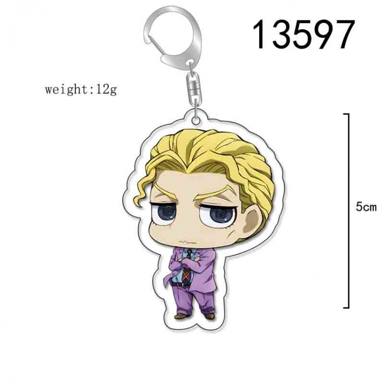 JoJos Bizarre Adventure Anime Acrylic Keychain Charm price for 5 pcs 13597