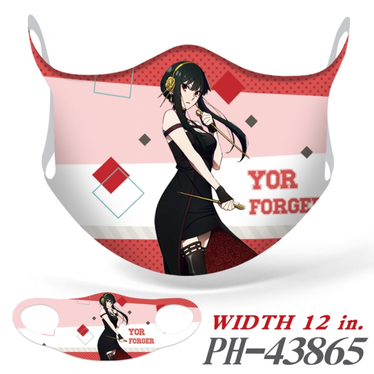 SPY×FAMILY Full color Ice silk seamless Mask price for 5 pcs PH-43865A