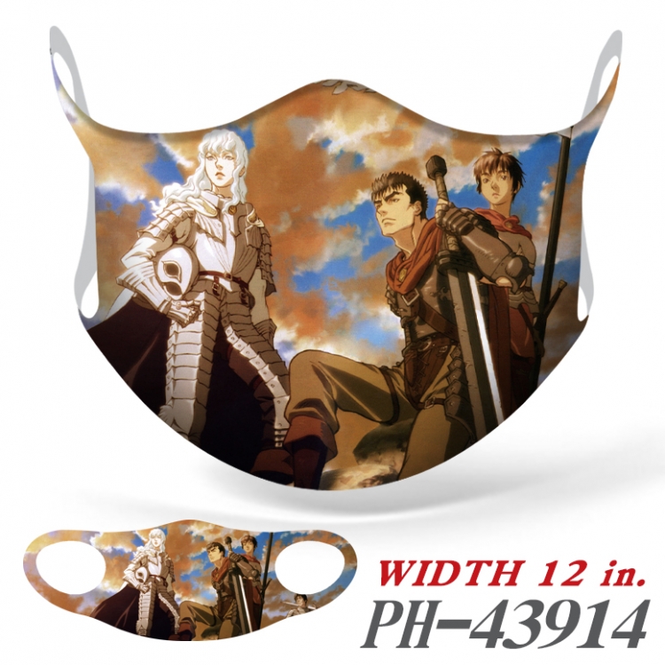 Berserk Full color Ice silk seamless Mask price for 5 pcs PH-43914A