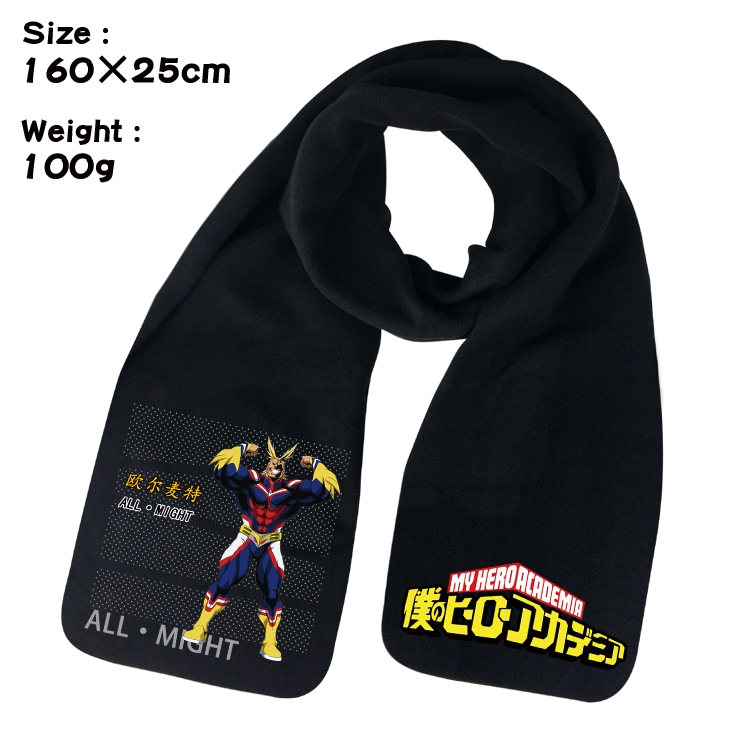 My Hero Academia Anime fleece scarf bib 160X25CM 