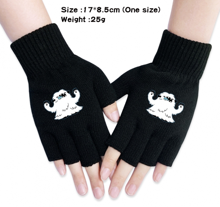 SK∞ Anime knitted half finger gloves 17x8.5cm