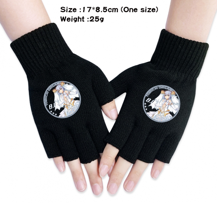 Date-A-Live Anime knitted half finger gloves 17x8.5cm