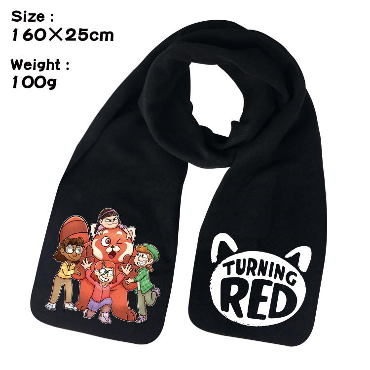 Turning Red  Anime fleece scarf bib 160X25CM 