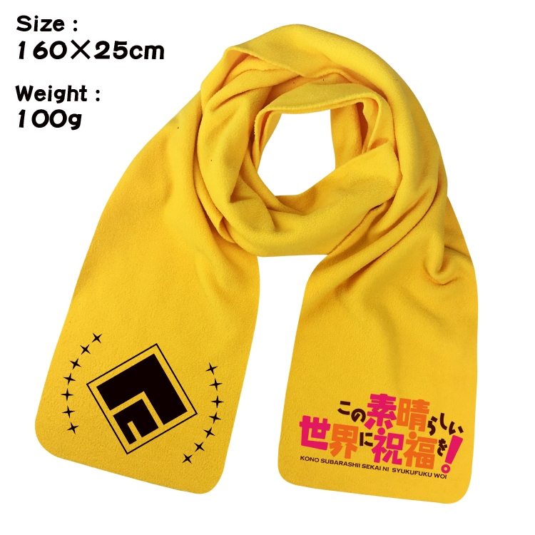 Blessings for a better world Anime fleece scarf bib 160X25CM 