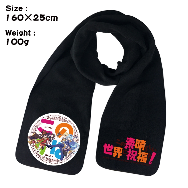 Blessings for a better world Anime fleece scarf bib 160X25CM