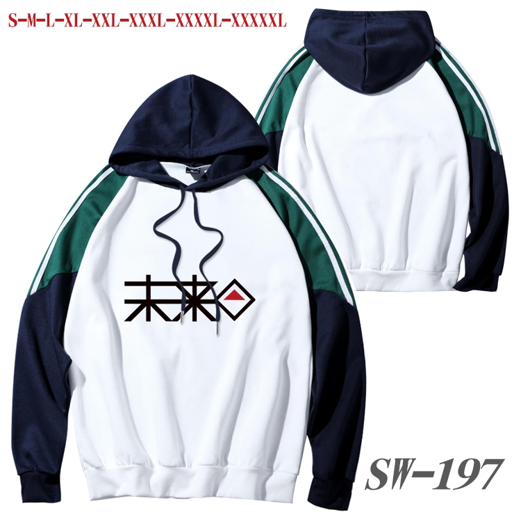 Dangan-Ronpa Anime color contrast sweater pullover Hoodie from S to 5XL
