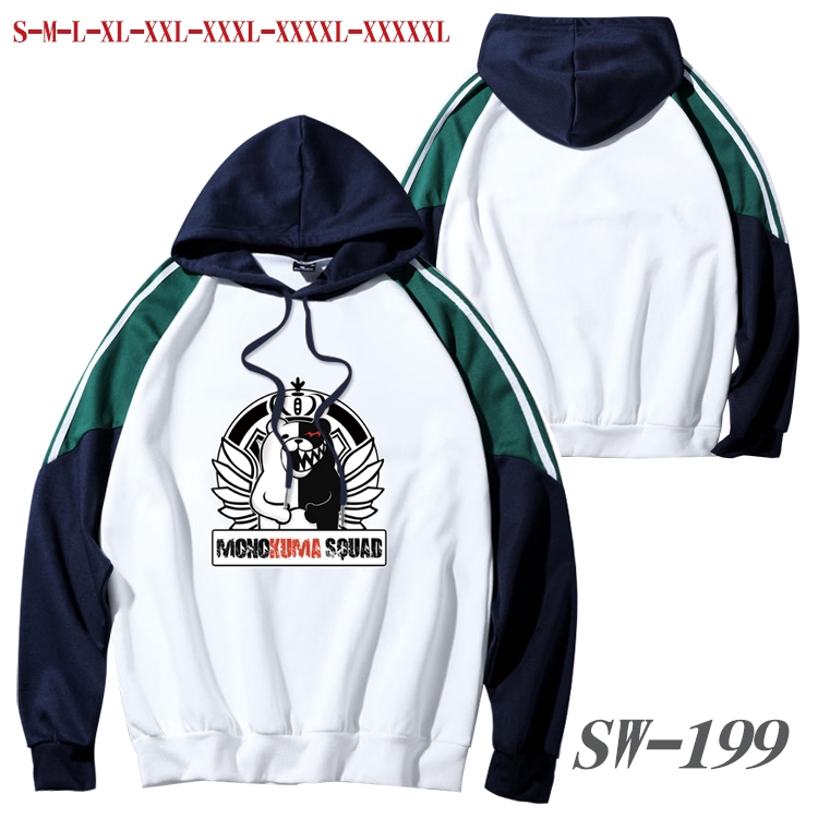 Dangan-Ronpa Anime color contrast sweater pullover Hoodie from S to 5XL