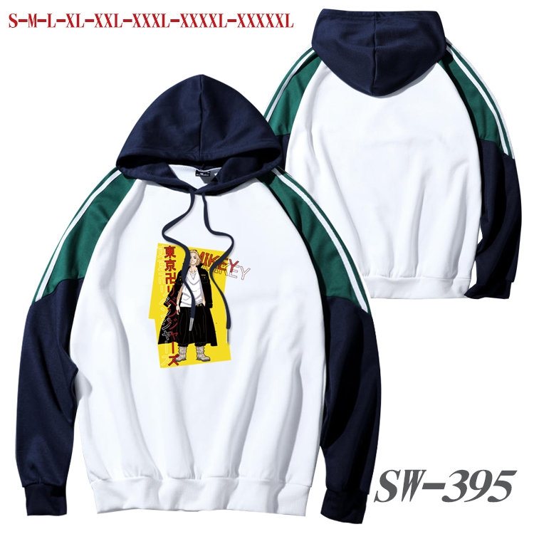 Tokyo Revengers Anime color contrast sweater pullover Hoodie from S to 5XL