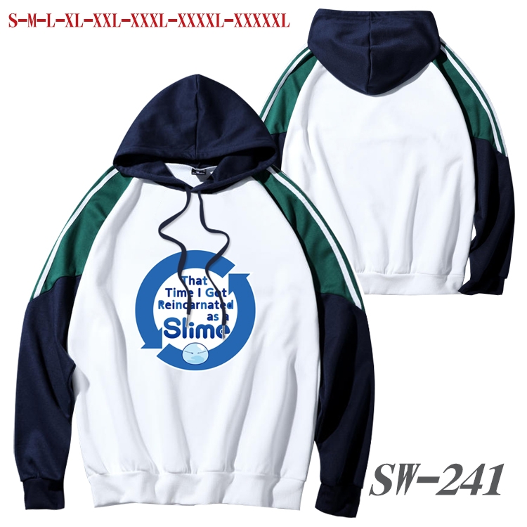 That Time I Got Slim Anime color contrast sweater pullover Hoodie from S to 5XL
