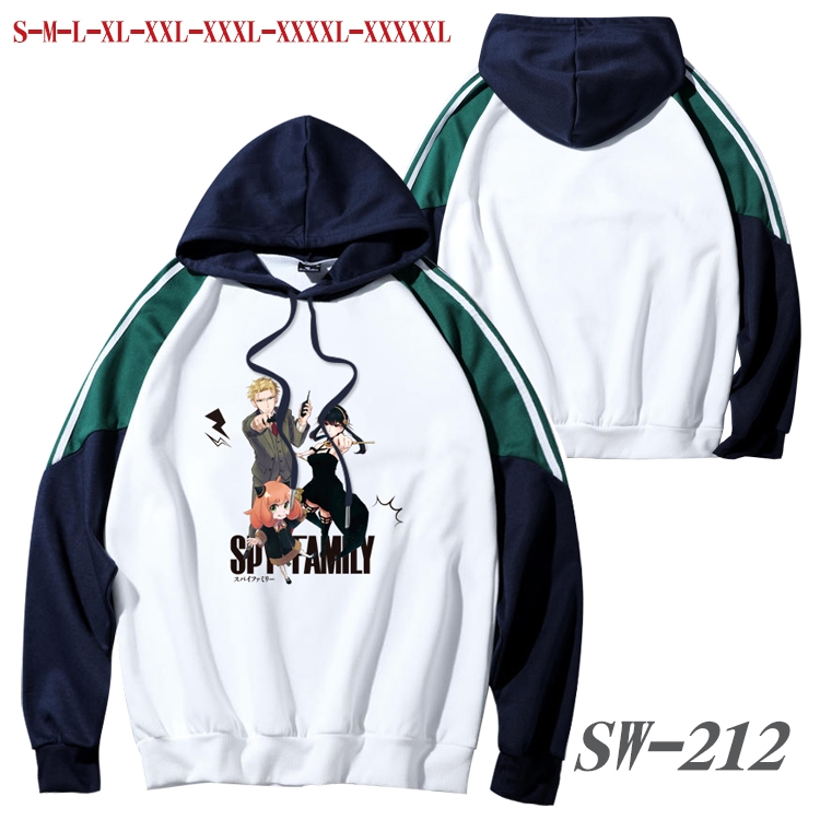 SPY×FAMILY Anime color contrast sweater pullover Hoodie from S to 5XL