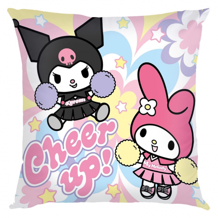 Kuromi Cartoon  square full-color pillow cushion 45X45CM NO FILLING Z3-34