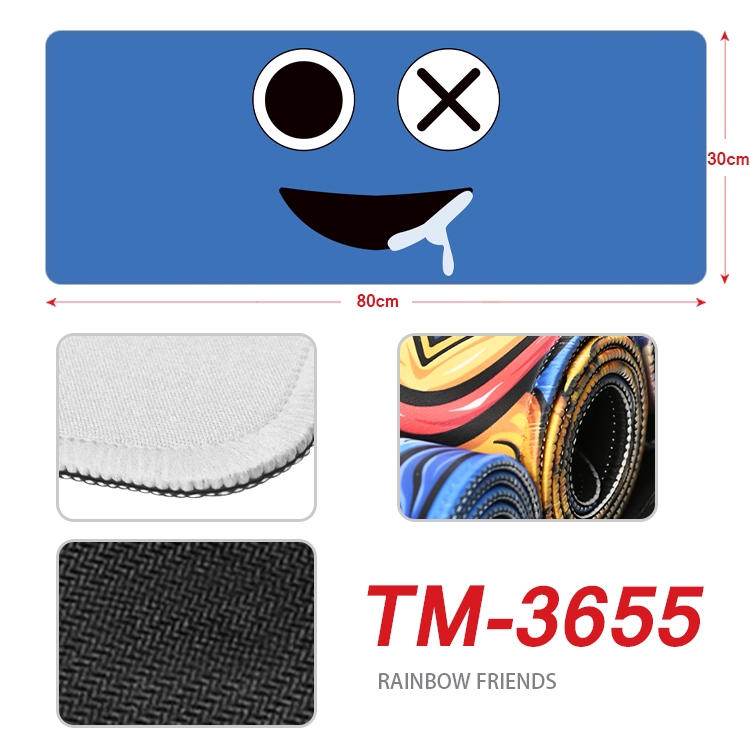 Rainbow friends Anime peripheral new lock edge mouse pad 30X80cm TM-3655