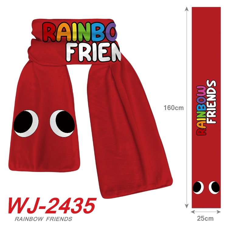 Rainbow friends Anime Plush Impression Scarf Neck 25x160cm WJ-2435