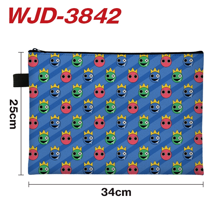 Rainbow friends Anime Full Color A4 Document Bag 34x25cm WJD-3842