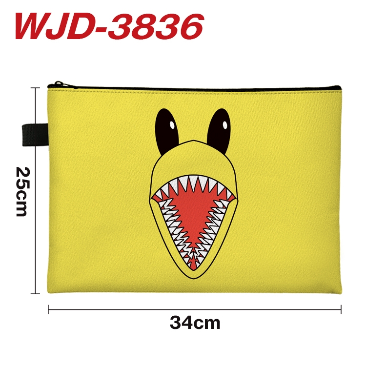 Rainbow friends Anime Full Color A4 Document Bag 34x25cm WJD-3836