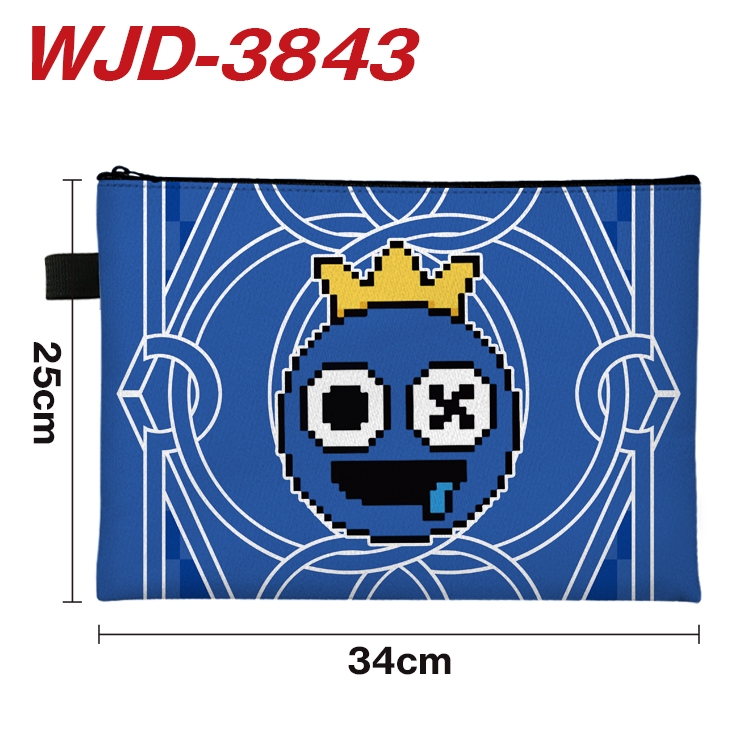 Rainbow friends Anime Full Color A4 Document Bag 34x25cm WJD-3843