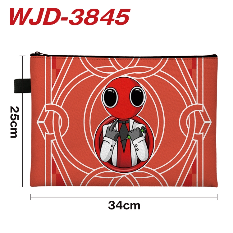 Rainbow friends Anime Full Color A4 Document Bag 34x25cm   WJD-3845