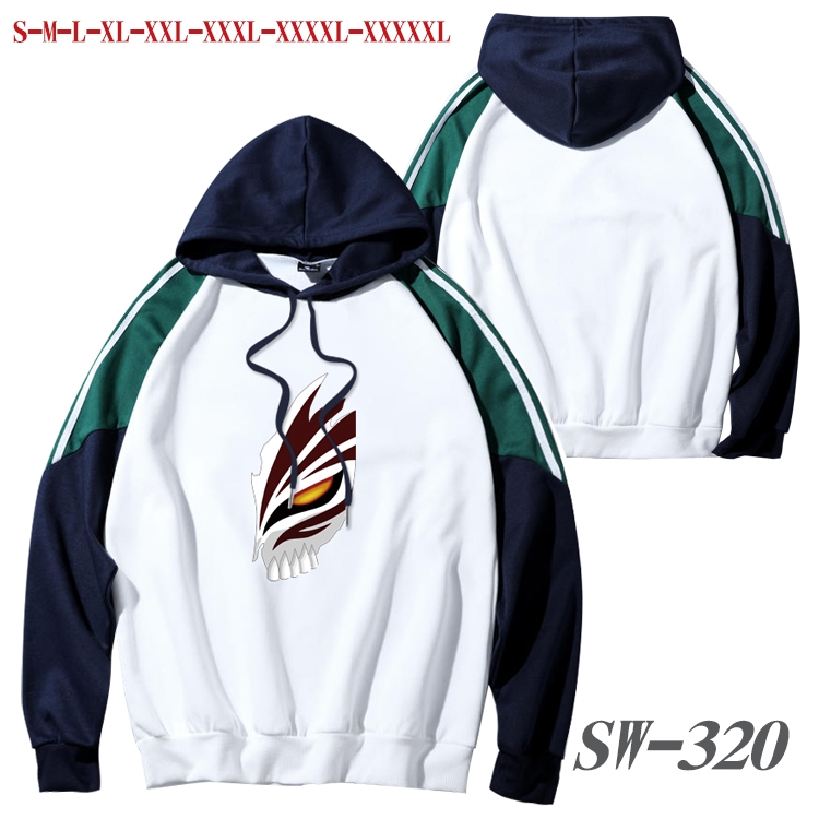 Bleach Anime color contrast sweater pullover Hoodie from S to 5XL SW-320