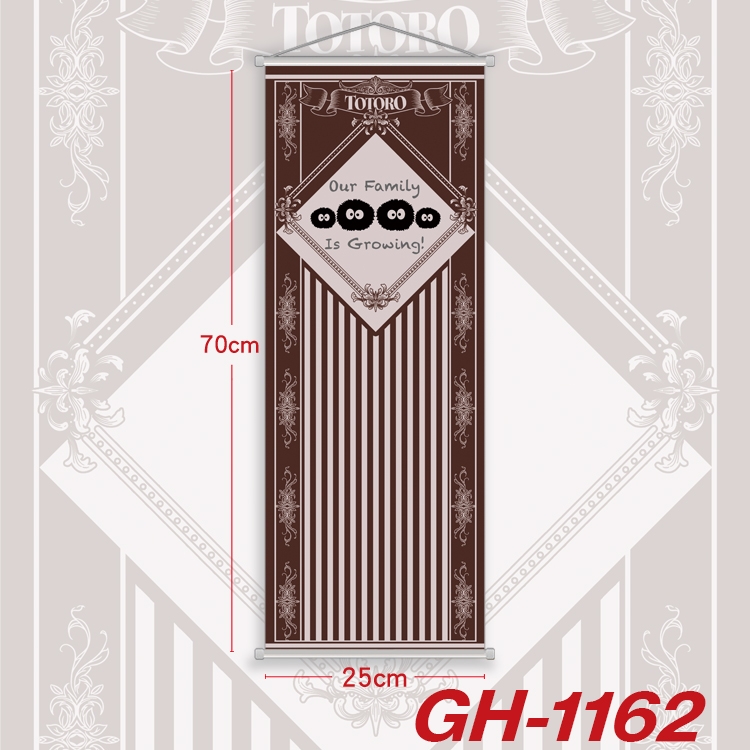 TOTORO Plastic Rod Cloth Small Hanging Canvas Painting 25x70cm price for 5 pcs GH-1162A