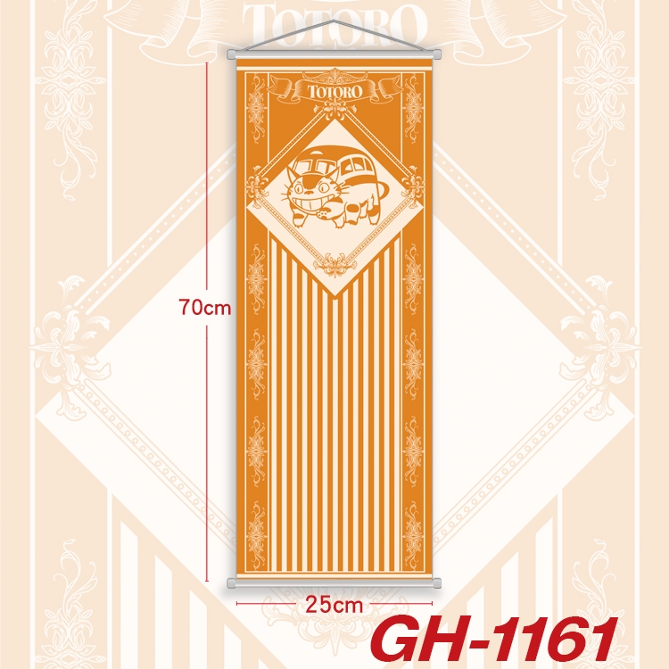 TOTORO Plastic Rod Cloth Small Hanging Canvas Painting 25x70cm price for 5 pcs GH-1161A