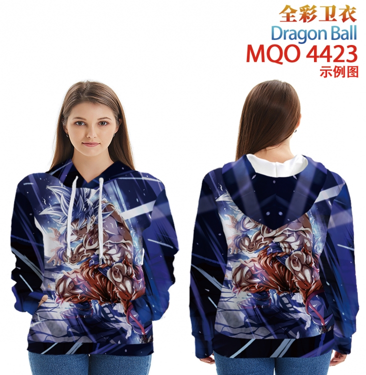 DRAGON BALL Long Sleeve Hooded Full Color Patch Pocket Sweatshirt from XXS to 4XL MQO-4423