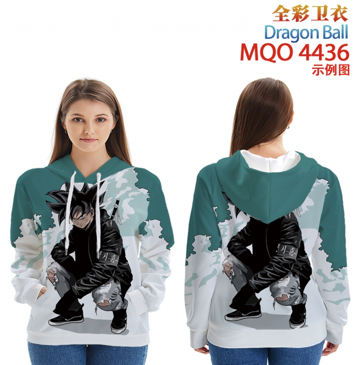 DRAGON BALL Long Sleeve Hooded Full Color Patch Pocket Sweatshirt from XXS to 4XL MQO-4436