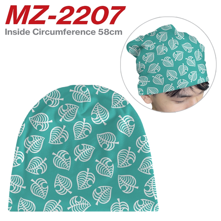 Animal Crossing Anime flannel full color hat cosplay men's and women's knitted hats 58cm MZ-2207