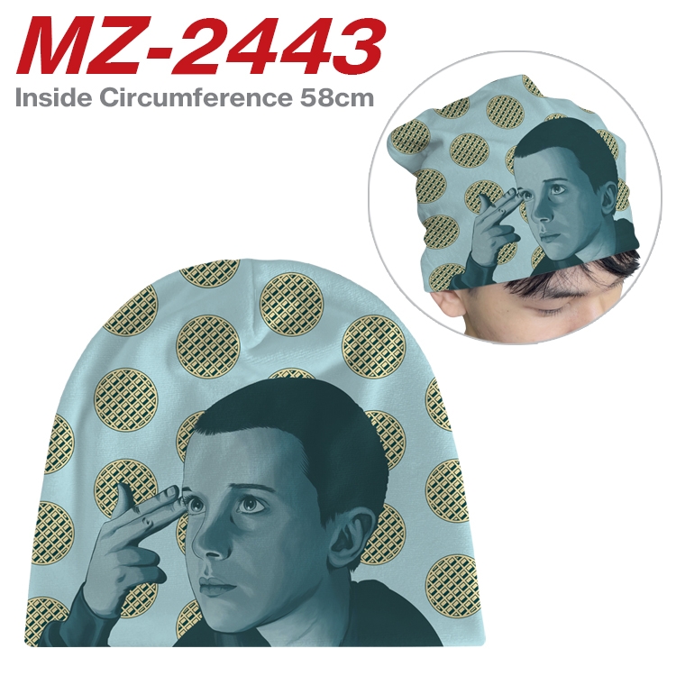 Stranger Things  Anime flannel full color hat cosplay men's and women's knitted hats 58cm  MZ-2443
