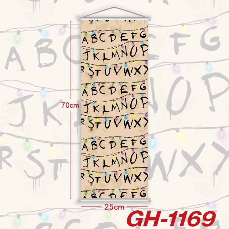 Stranger Things Plastic Rod Cloth Small Hanging Canvas Painting 25x70cm price for 5 pcs GH-1169A