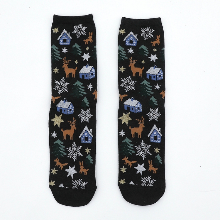 Christmas Collection Personality socks in the tube Couple socks price for 5 pcs