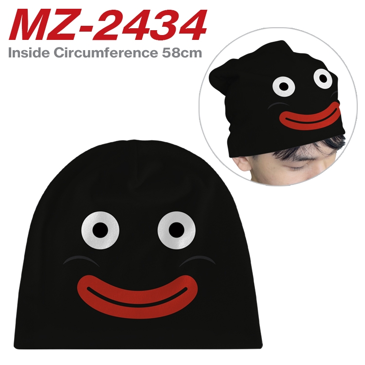 DRAGON BALL Anime flannel full color hat cosplay men's and women's knitted hats 58cm  MZ-2434