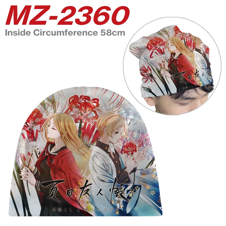 Natsume_Yuujintyou Anime flannel full color hat cosplay men's and women's knitted hats 58cm  MZ-2360