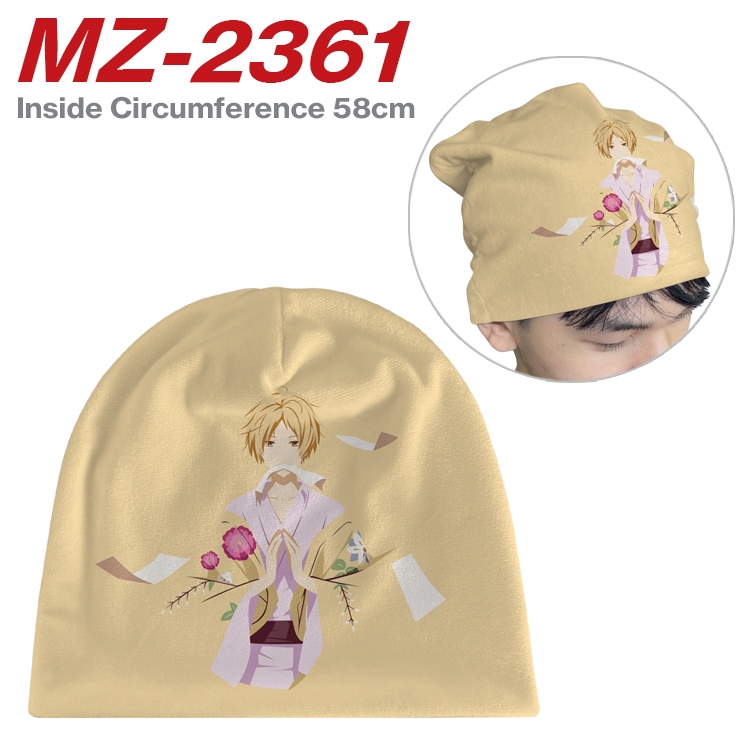 Natsume_Yuujintyou Anime flannel full color hat cosplay men's and women's knitted hats 58cm   MZ-2361