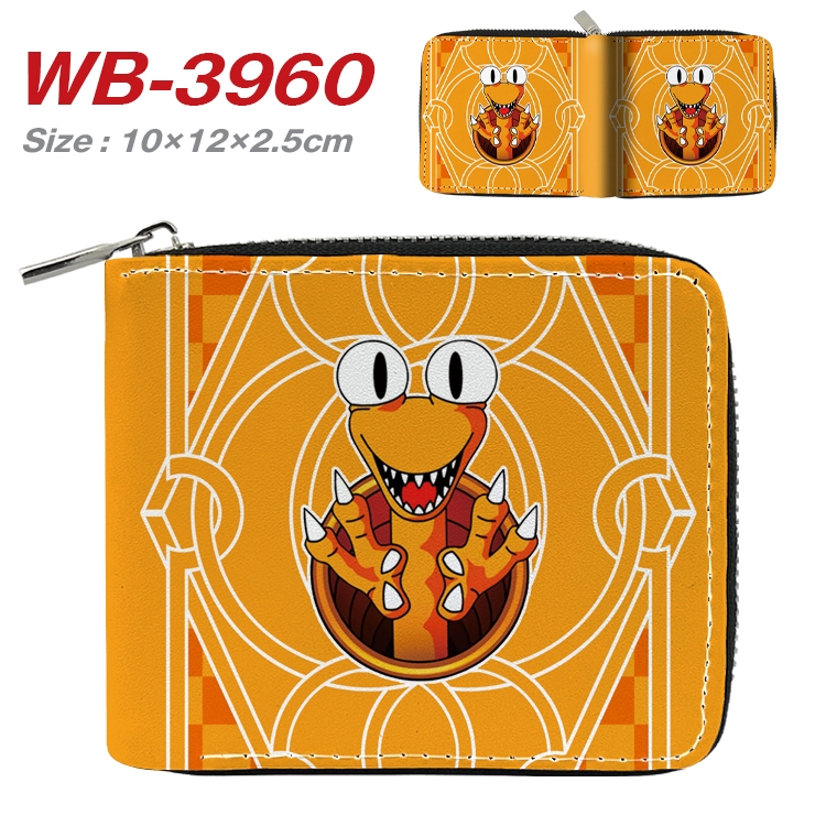 Rainbow friends Anime Full Color Short All Inclusive Zipper Wallet 10x12x2.5cm WB-3960A
