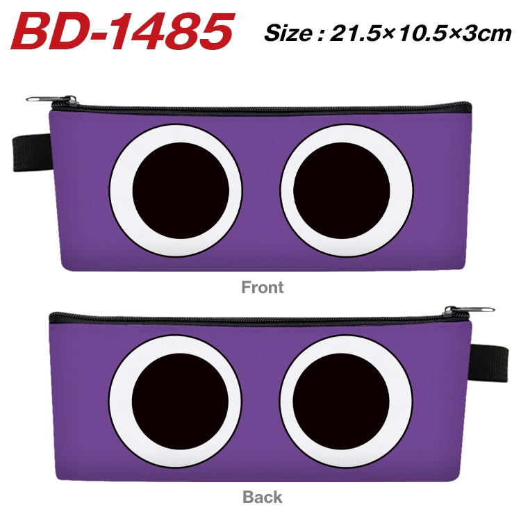 Rainbow friends Game PU leather zipper pencil case stationery box 21.5X10.5X3CM BD-1485