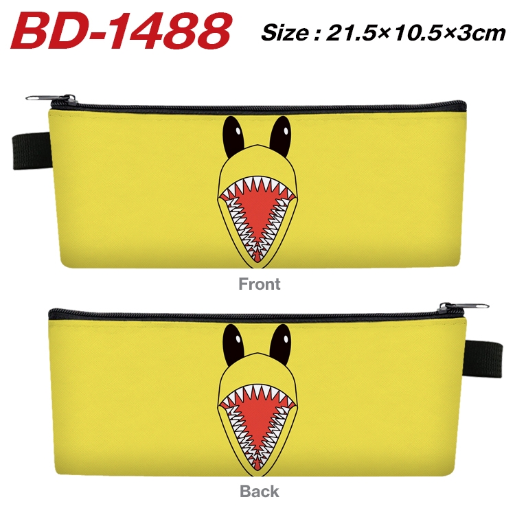 Rainbow friends Game PU leather zipper pencil case stationery box 21.5X10.5X3CM  BD-1488