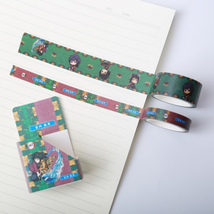 Demon Slayer Kimets Hezhi tape manual account sticker 2 packs price for 10 pcs 