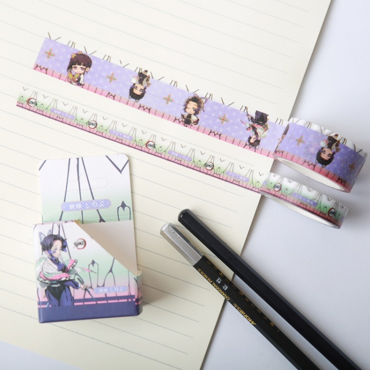 Demon Slayer Kimets Hezhi tape manual account sticker 2 packs price for 10 pcs 