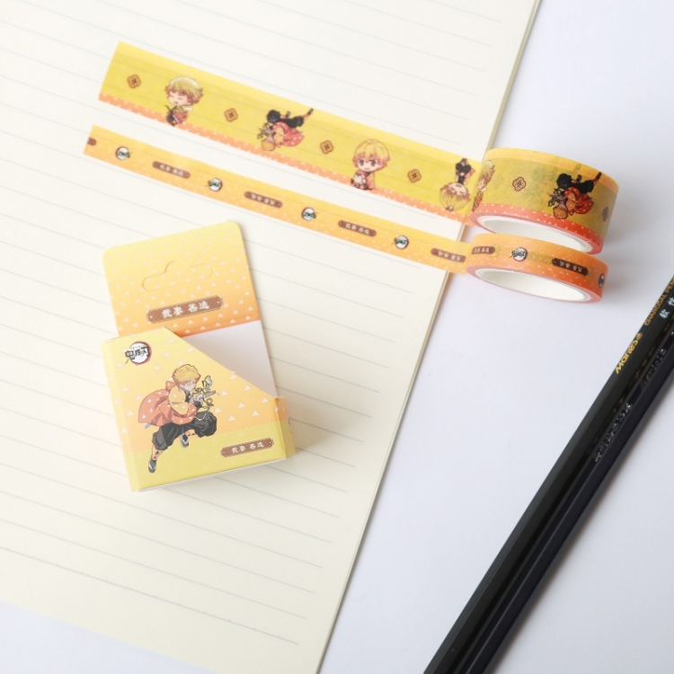 Demon Slayer Kimets Hezhi tape manual account sticker 2 packs price for 10 pcs 