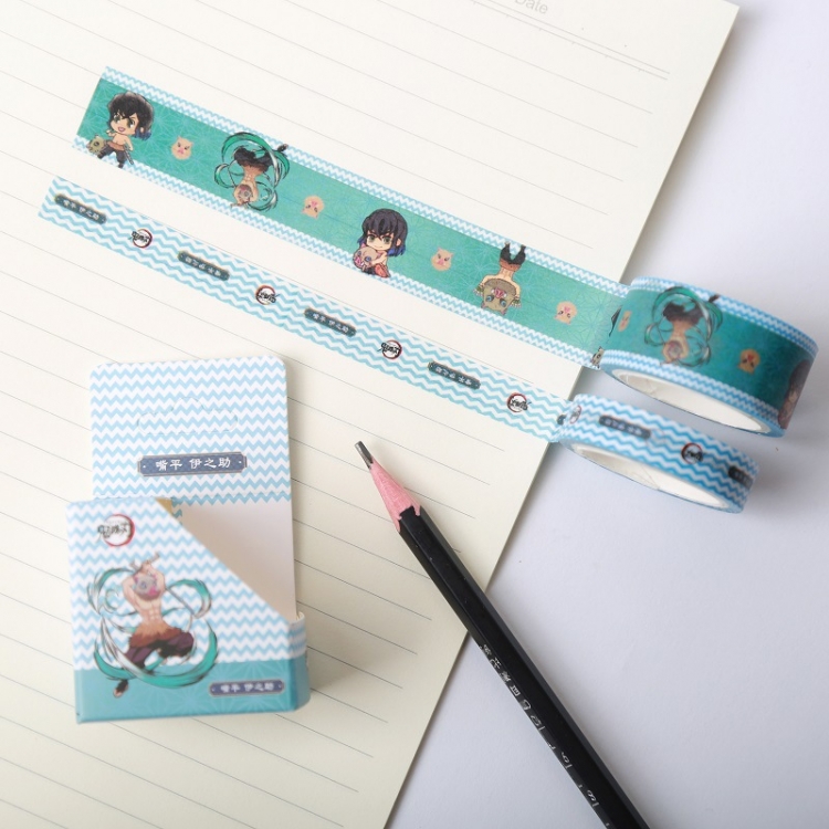 Demon Slayer Kimets Hezhi tape manual account sticker 2 packs price for 10 pcs 