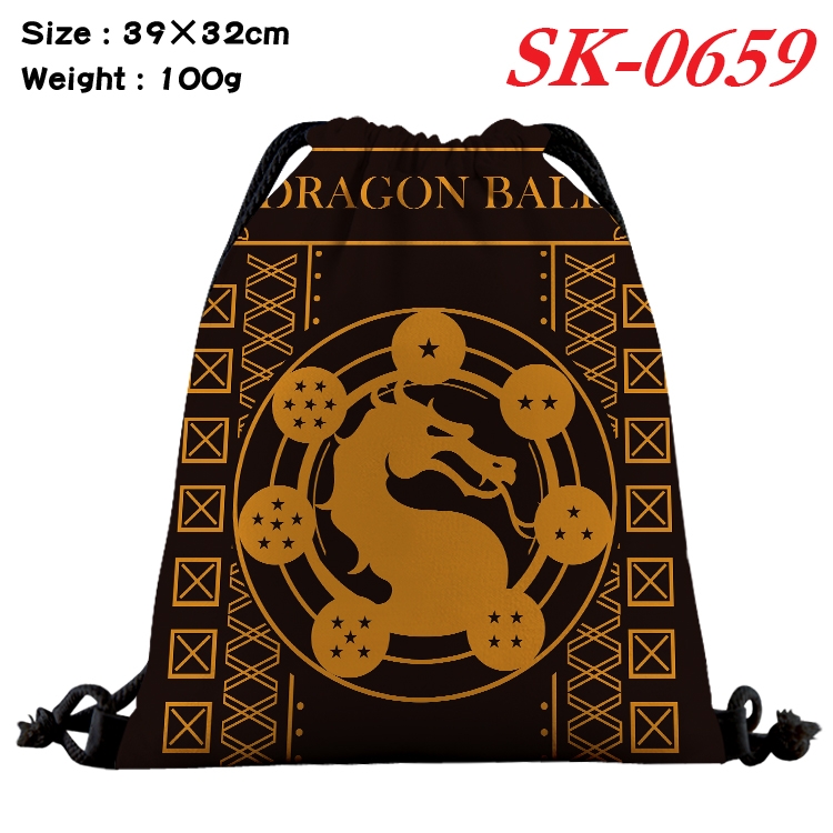 DRAGON BALL Anime perimeter waterproof nylon full color bundle pocket 39x32cm SK-0659A