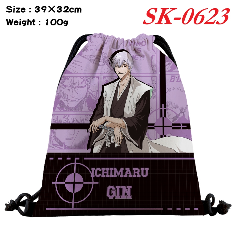 Bleach Anime perimeter waterproof nylon full color bundle pocket 39x32cm  SK-0623A