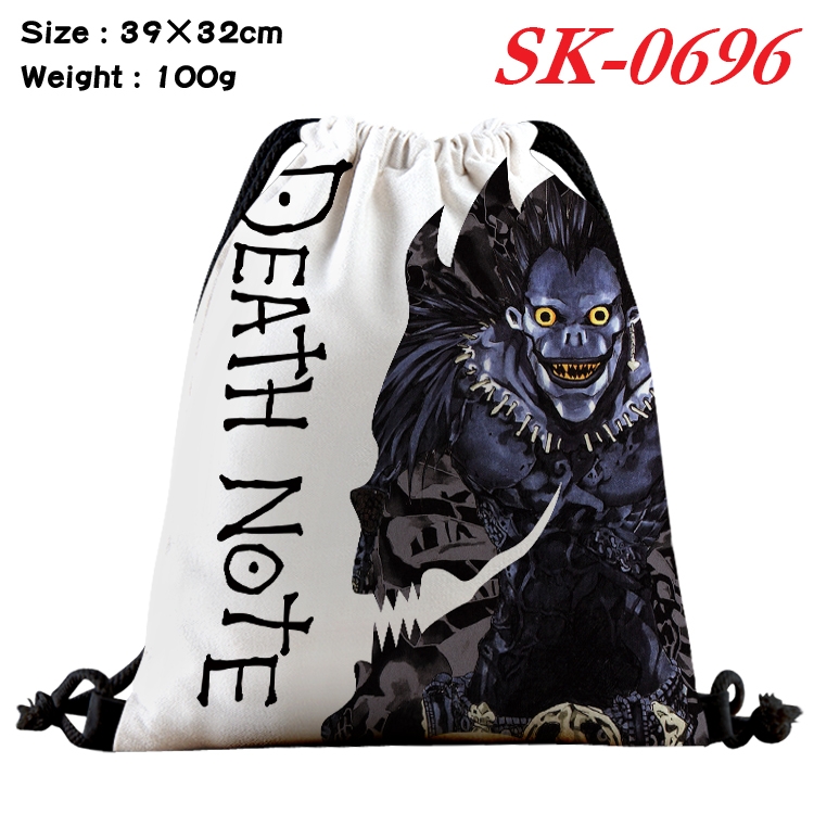 Death note Anime perimeter waterproof nylon full color bundle pocket 39x32cm SK-0696A